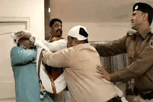 आपसे में भिड़े कांग्रेसी, हाथापाई से परिसर में मची अफरा-तफरी