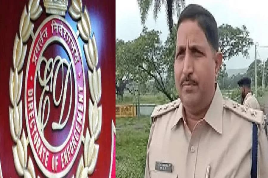 डीएसपी प्रमोद मिश्रा ईडी कार्यालय पहुंचे
