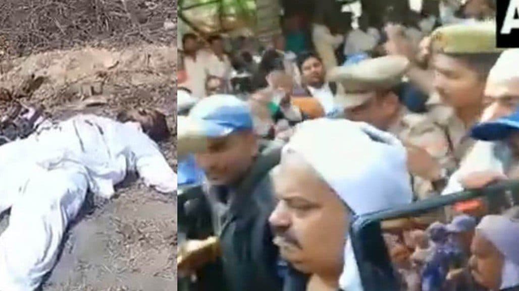 कोर्ट से निकलते वक्त वकीलों ने अतीक पर फेंके जूते