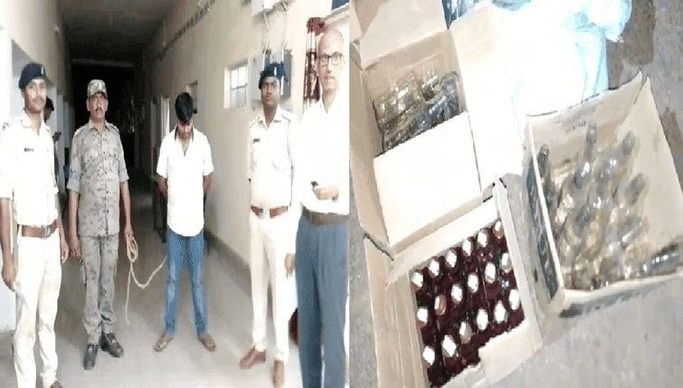झारखंड में शराब की मिनी फैक्ट्री : भारी मात्रा में मिला नकली शराब