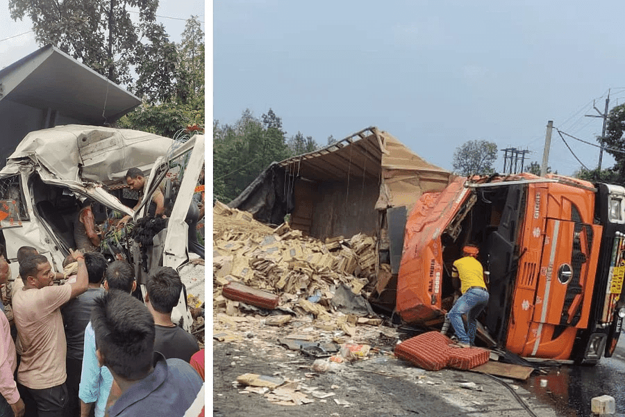 बुढ़ाना मोड़ के पास भीषण सड़क हादसे, एक की मौत आठ महिलाएं घायल