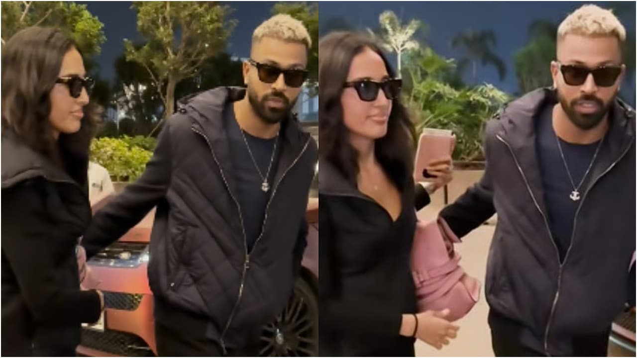 Hardik Pandya Relationship: तलाक के बाद फिर धड़का हार्दिक पांड्या का दिल, एयरपोर्ट पर 7 साल छोटी गर्लफ्रेंड संग आए नजर | Cricketer Hardik Pandya Relationship rumoured Girlfriend Mahieka Sharma Jasmin Walia Divroce with Nataša Stankovic