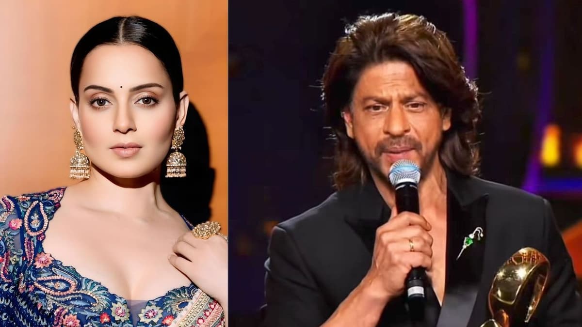 कंगना रनौत ने बॉलीवुड के किंग खान से की अपनी तुलना, कहा- 'शाहरुख खान से भी ज़्यादा चुनौतीपूर्ण थी मेरी सफलता' | Kangana Ranaut compare herself to shahrukh khan attend a programme in delhi