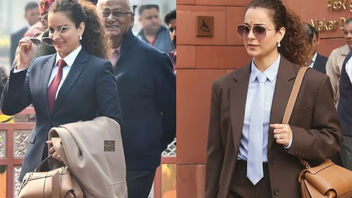 'दूसरों को कपड़े पहनाना बंद करें': कंगना रनौत का AI फोटोज पर फूटा गुस्सा, बोली- मैं तो पार्लियामेंट के बाहर... | Kangana Ranaut lashes out at AI edited saree photos says This is a violation beyond words