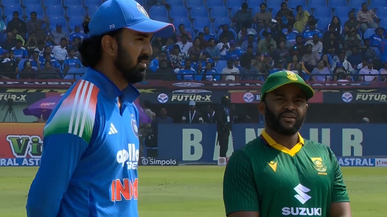 IND vs SA: भारत ने वनडे में करीब 750 दिनों बाद जीता टॉस, वीडियो में देखें केएल राहुल की खुशी, प्लेइंग XI में भी बदलाव | ind vs sa kl rahul india won toss after 20 odi matches tilak varma replaces washington sundar