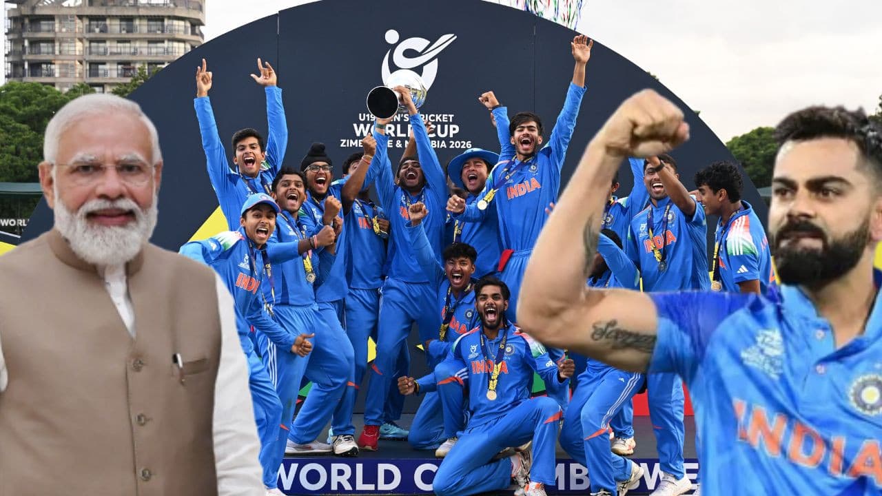 U-19 वर्ल्ड कप में छठी बार सिरमौर बना भारत, पीएम मोदी से लेकर कोहली तक, देश ने यूं मनाया जीत का जश्न