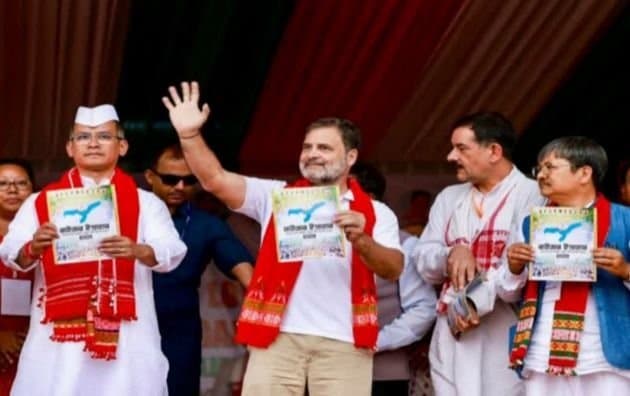 Rahul Gandhi Releases Congress Manifesto for Assam Focusing 11 Sectors