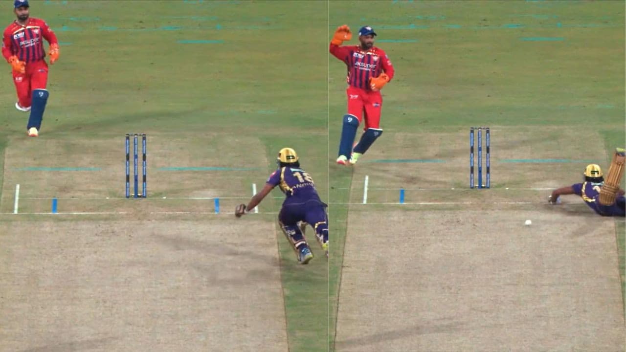 IPL 2026 में हाई वोल्टेज ड्रामा, अजीब तरीके से आउट हुआ KKR का ये खिलाड़ी; देखें VIDEO | Drama in IPL 2026 KKR Player Angkrish Raghuvanshi Dismissed for Obstructing the Field