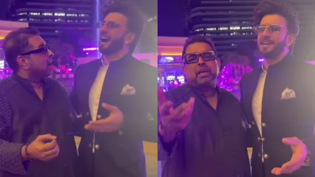 रणवीर सिंह का 'चटपटा' अंदाज फिर चला, शंकर महादेवन के साथ गाया 'सजदे' का गाना; वीडियो वायरल! | Ranveer Singh spicy style is back he sings Sajde with Shankar Mahadevan video goes viral