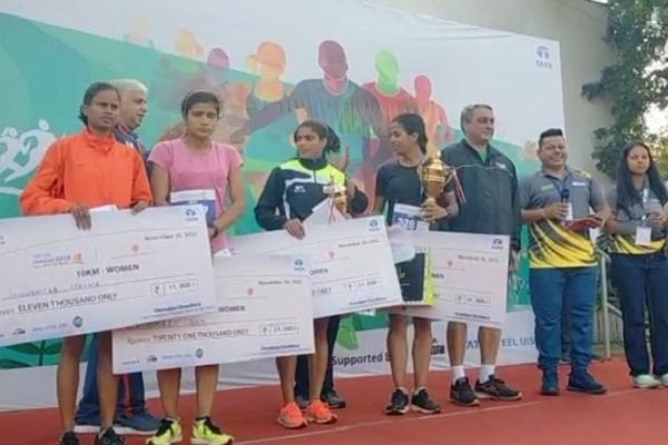 टाटा स्टील के रन ए थॉन में दौड़े पांच हजार से भी अधिक लोग, विजेता पुरस्कृत