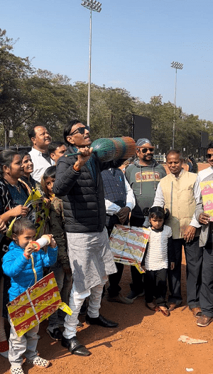 मक्रर संक्राति पर मोरहाबादी मैदान में नमो पतंग महोत्सव का आयोजन
