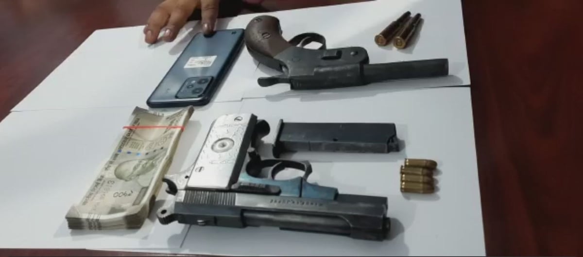 पांडेय गिरोह के सक्रिय सदस्य, पिस्तौल कट्टा और छह गोली 25 हजार के साथ गिरफ्तार