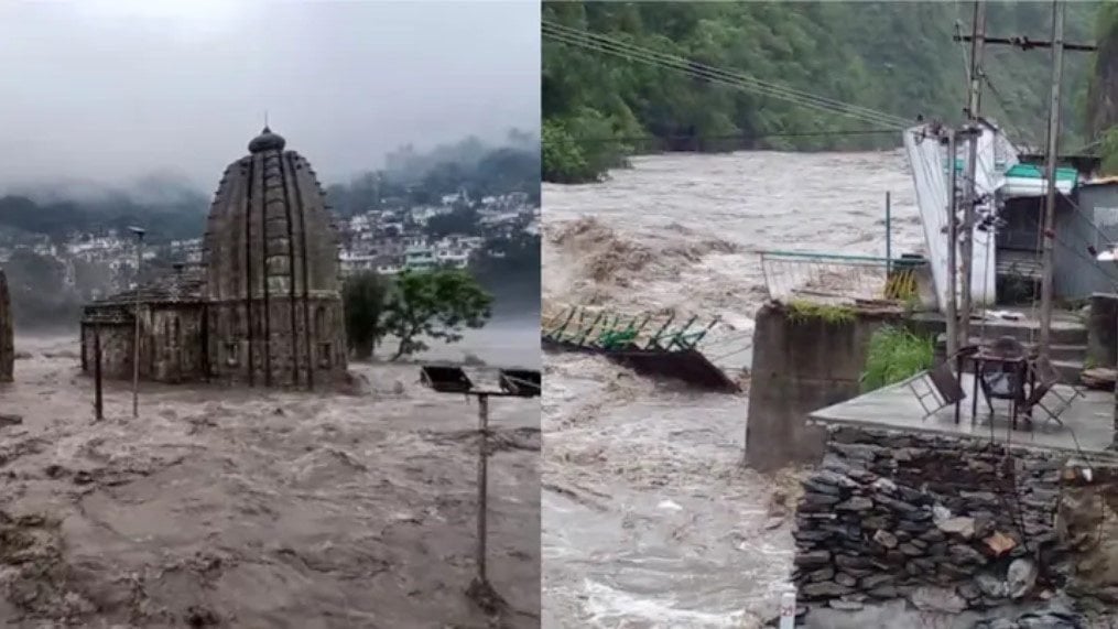 हिमाचल से आ रही हैं बाढ़ की डराने वाली तस्वीरें, यूपी में 34 लोगों की मौत हो गई