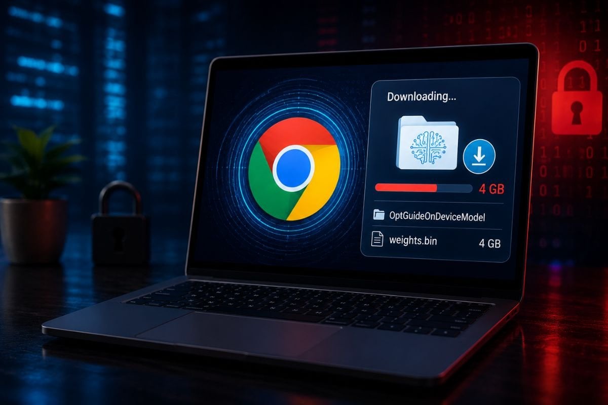 Google Chrome पर प्राइवेसी को लेकर सवाल, बैकग्राउंड में डाउनलोड हो रहा 4GB का AI मॉडल