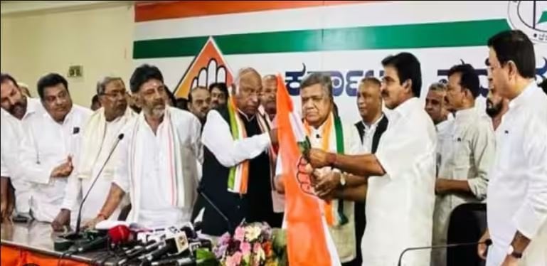 जगदीश शेट्टार BJP छोड़ कांग्रेस का थामा दामन
