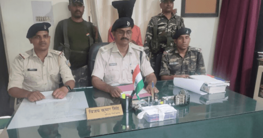 एनटीपीसी में कार्य करने वाले कंपनी से रंगदारी मांगने का आरोपी गिरफ्तार