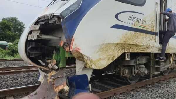 वंदे भारत ट्रेन पटना से रांची आ रही दुर्घटनाग्रस्त