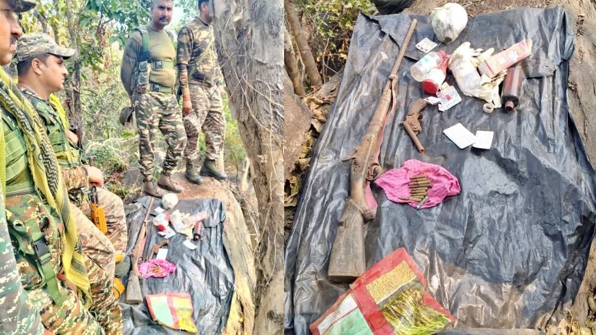 गया में नक्सलियों के खिलाफ सुरक्षाबलों को मिली बड़ी सफलता, भारी मात्रा हथियार बरामद