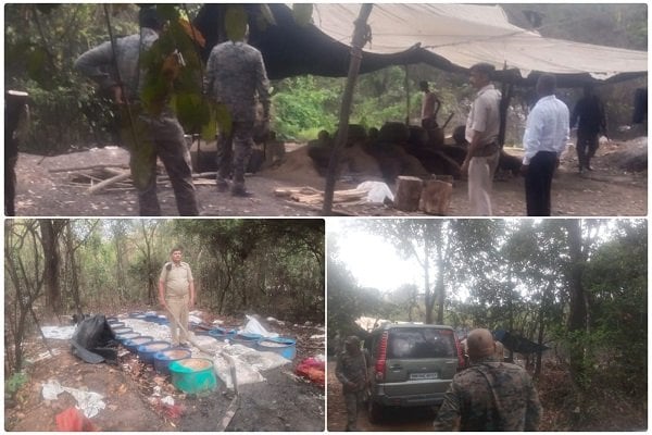 Jamshedpur : सुखलेड़ा के दुर्गम जंगलों में अवैध शराब भट्ठी ध्वस्त, 14,000 किलो जावा महुआ नष्ट, अंधेरे और दुर्गम रास्तों का फायदा उठाकर आरोपी फरार