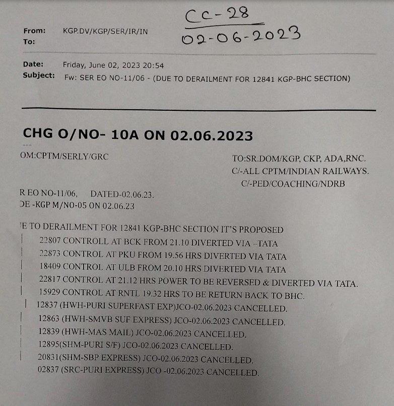 ओडिशा में तीन ट्रेनें आपस में टकराई, अब तक 50 यात्रियों की मौत, 350 जख्मी 6 Screenshot 2023 06 02 225542