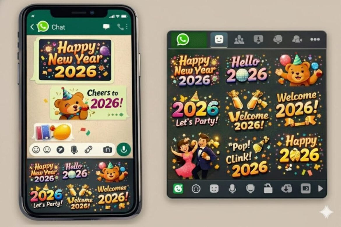 WhatsApp पर आया Happy New Year 2026 स्टिकर्स, अब बिना मैसेज टाइप करे भेजिए मजेदार विशेज
