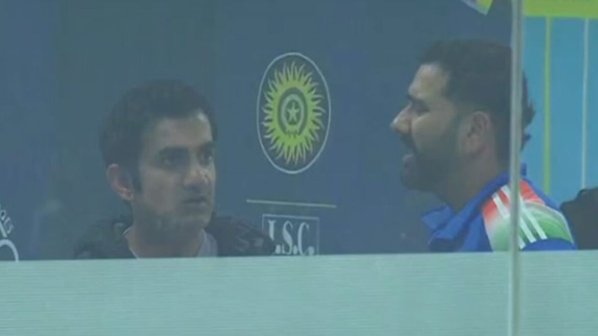 रोहित शर्मा और गौतम गंभीर के बीच चल रही है अनबन! ड्रेसिंग रूम से तीखी बहस की फोटो हुई वायरल | rohit sharma and gautam gambhir may heated exchange in dressing room