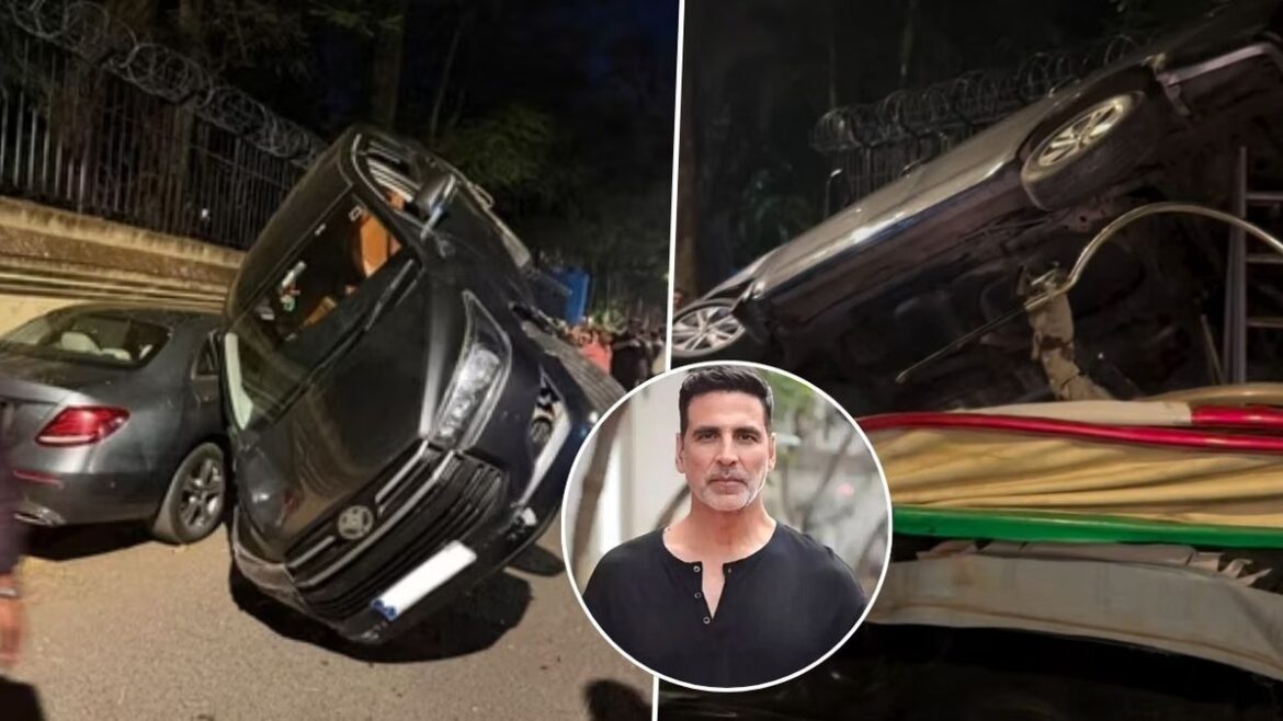 Akshay Kumar की कार का हुआ एक्सीडेंट, SUV और ऑटो की टक्कर। हादसे में लगी चोट?