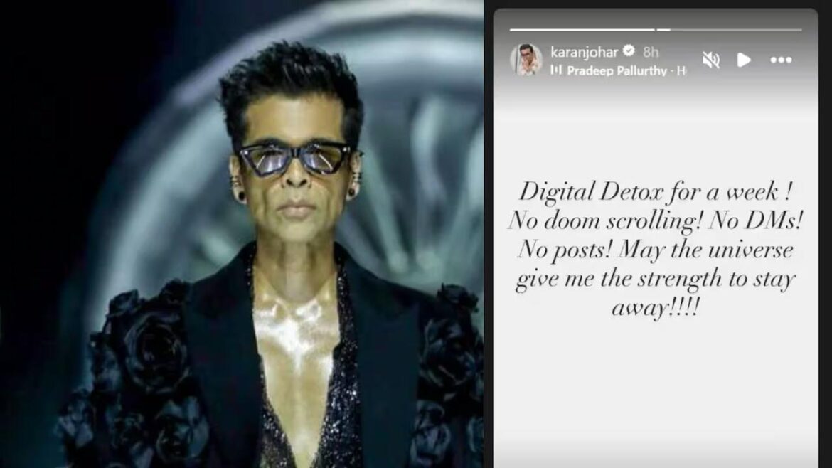 Karan Johar ने सोशल मीडिया से दूरी बनाने का किया एलान, एक हफ्ते तक रहेंगे दूर। शॉकिंग है वजह !