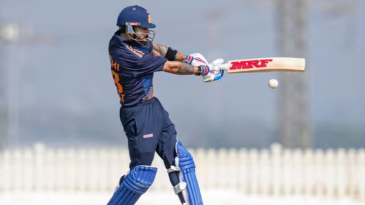 विराट कोहली रेलवे के खिलाफ विजय हजारे मैच से बाहर, पंत और हर्षित राणा खेलेंगे | Virat Kohli ruled out of Vijay Hazare Trophy match against Railways Pant and Harshit Rana will play