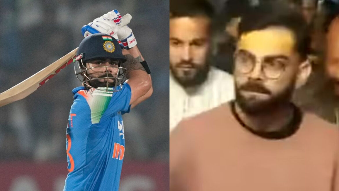 भगवान शिव की भक्ति में रमे विराट कोहली, तीसरे वनडे मैच से पहले उज्जैन पहुंचकर लिया महाकाल का आशीर्वाद, देखें वीडियो | virat kohli takes blessings Ujjain temple before india new zealand 3rd odi