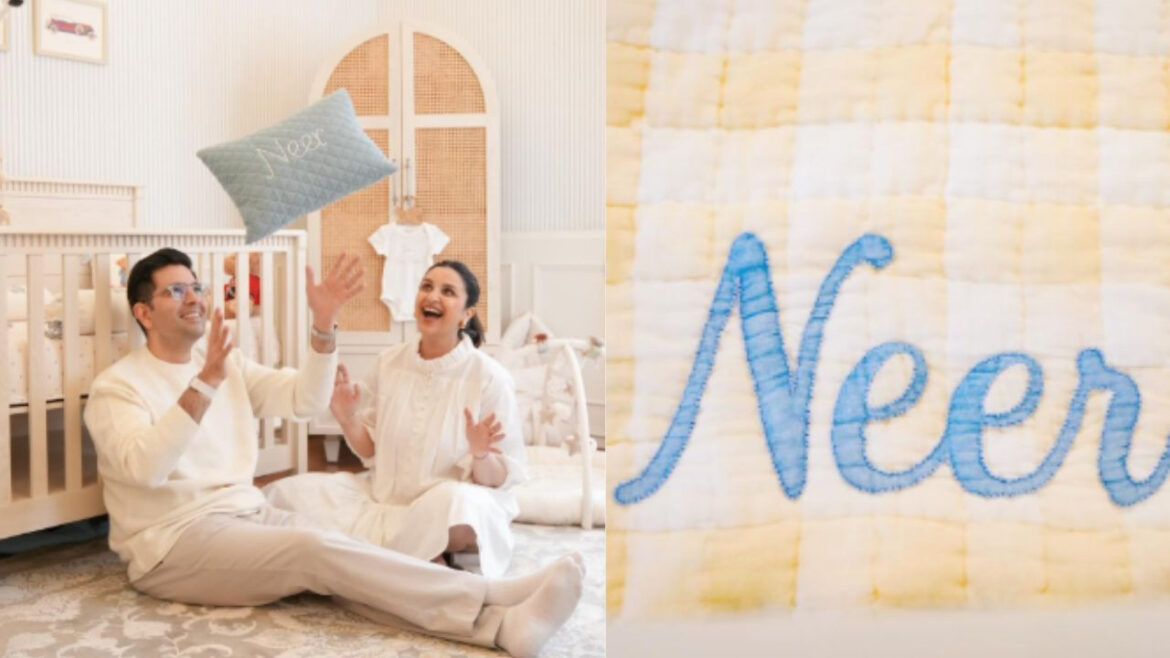 परिणीति चोपड़ा और राघव चड्ढा ने अपने बेटे नीर के लिए बनाई खास स्पेशल नर्सरी, कपल ने फैंस को दिखाई झलक | Parineeti Chopra and Raghav Chadha created special nursery for their son Neer couple shared sglimpse