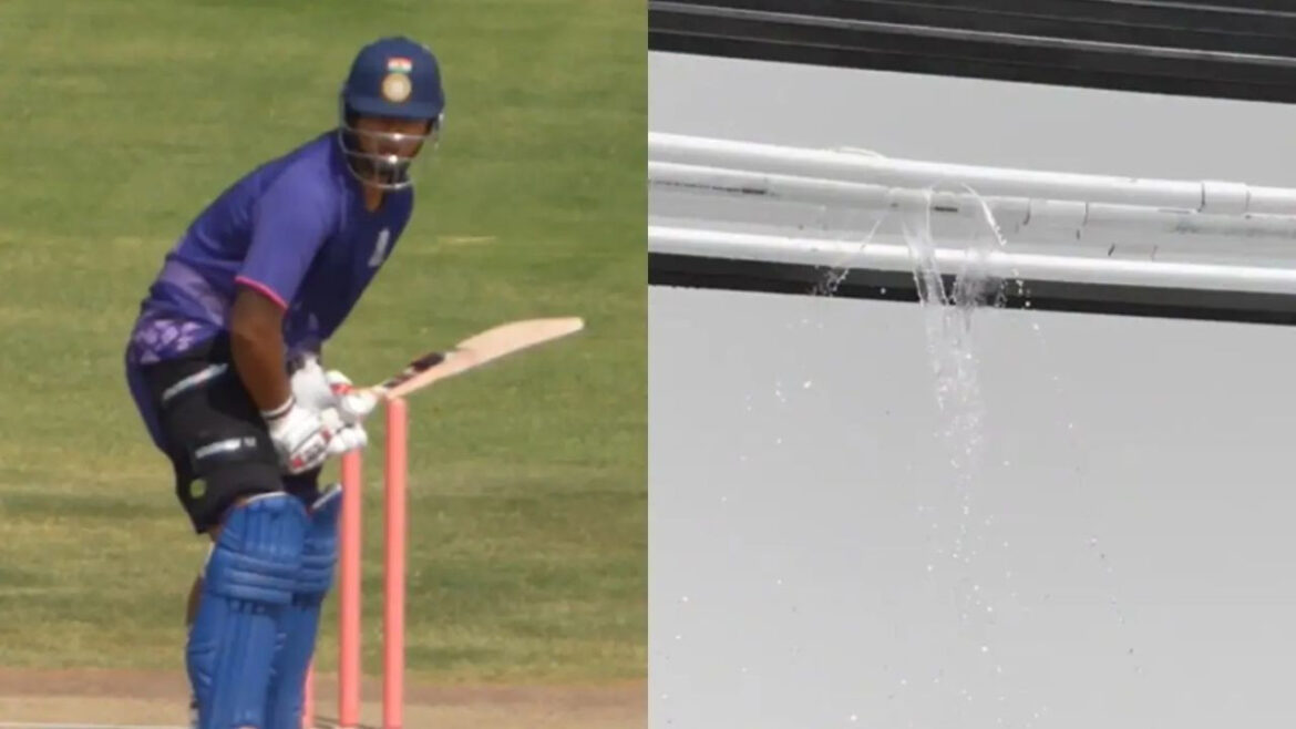 बोर्ड परीक्षा छोड़ 'तूफान' मचा रहे वैभव सूर्यवंशी, वीडियो में देखें कैसे शॉट से तोड़ डाला पानी का पाइप | Rajasthan Royals share viral video of Vaibhav Sooryavanshi breaking pipe