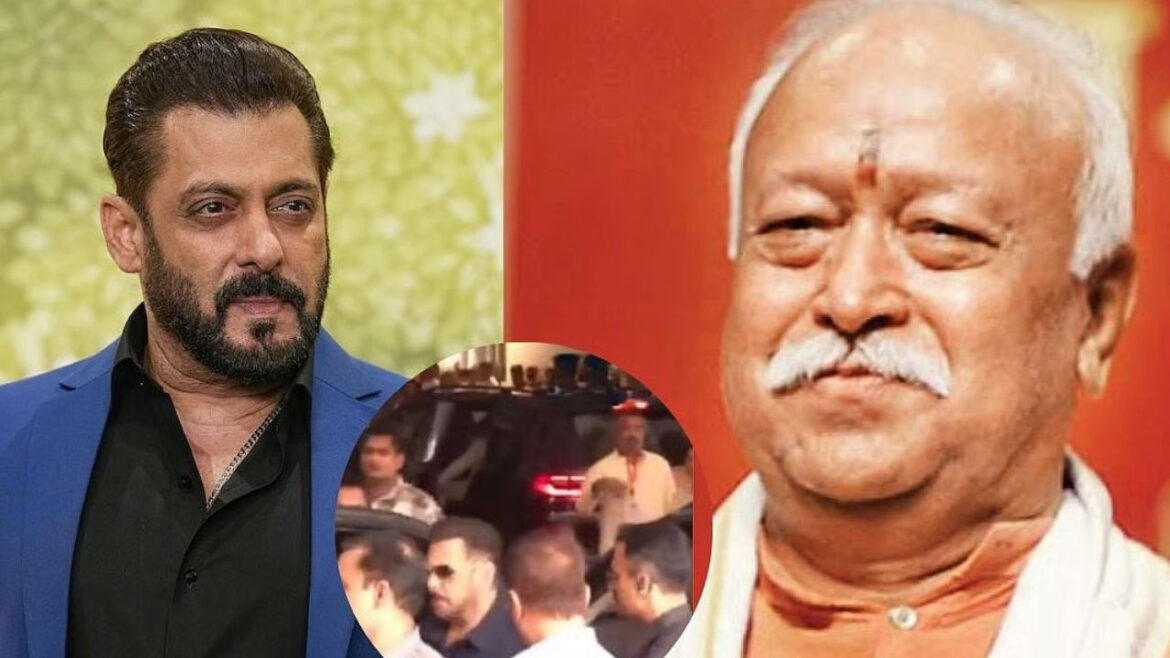 टाइट सिक्योरिटी के बीच RSS के कार्यक्रम में सलमान खान, भाईजान का स्वैग देख फैंस हुए बेकाबू; Video | Salman Khan Attends RSS Vyakhyanmala Event amid tight security In Mumbai watch video
