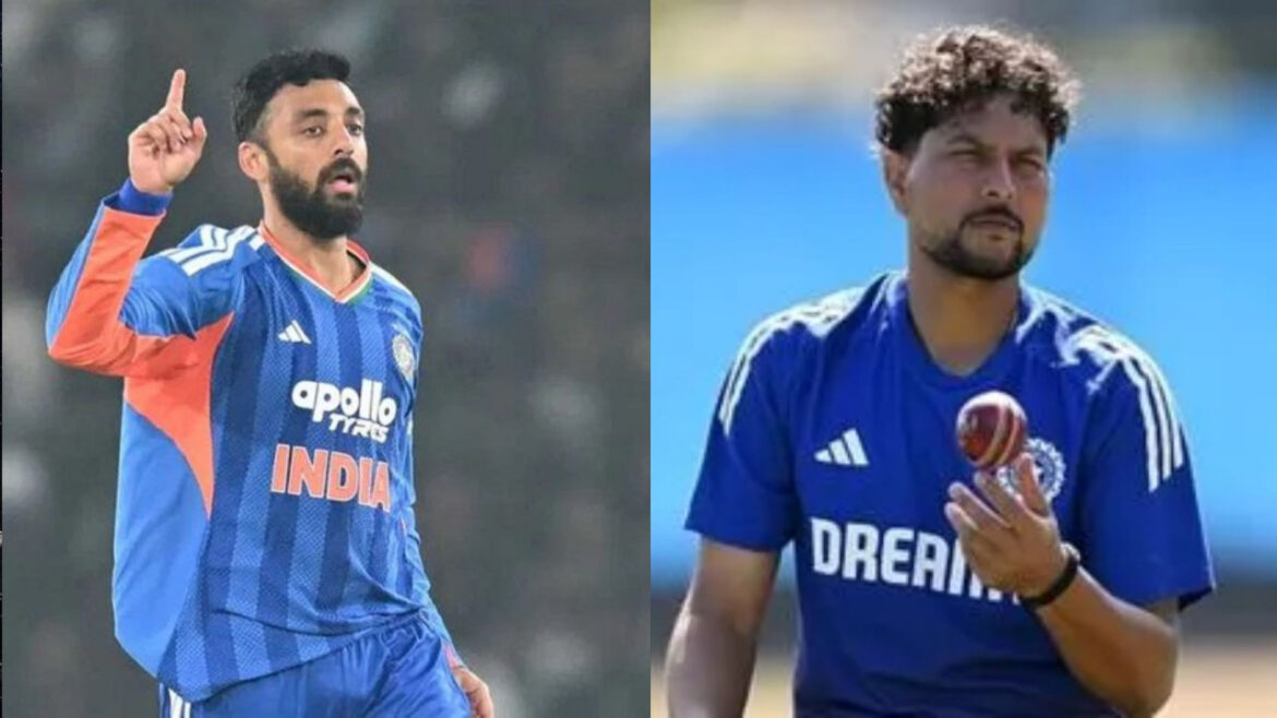 IND vs NZ T20 World Cup Final: कुलदीप ने बहाया पसीना, बैकग्राउंड में बैठे रहे वरुण, क्या नंबर-1 गेंदबाज हो गया प्लेइंग XI से बाहर? | T20 World Cup 2026 India playing 11 against new zeeland in final match Varun Chakravarthy Kuldeep Yadav
