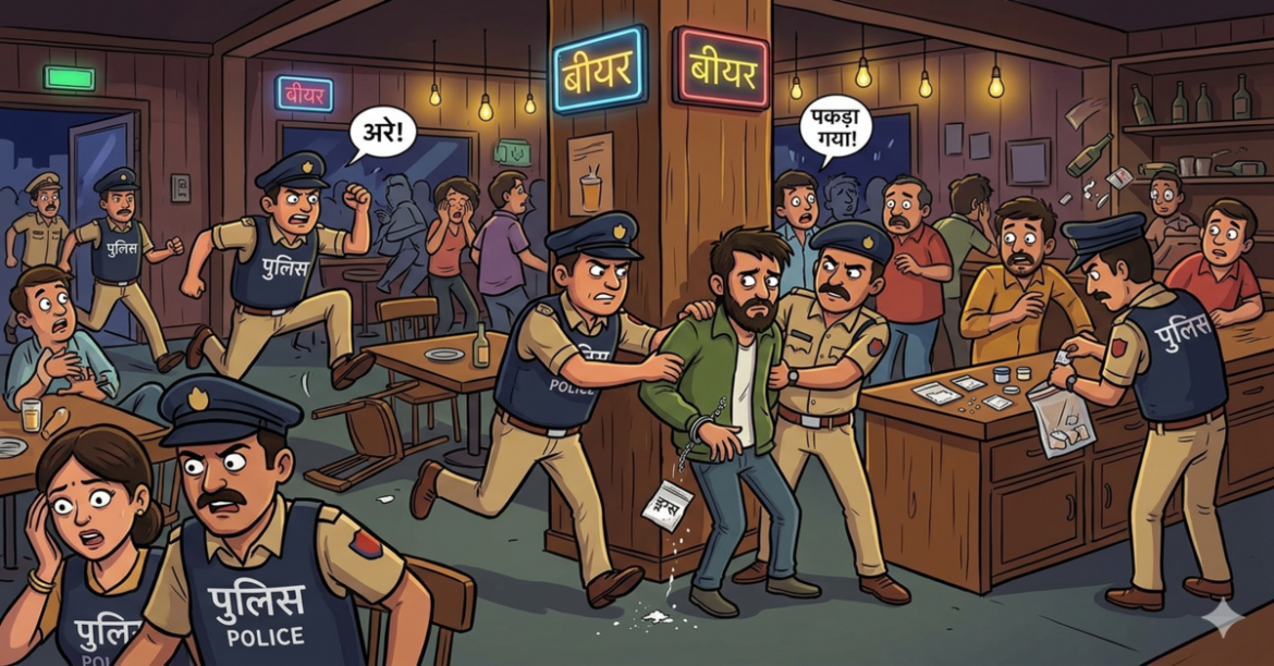 RANCHI NEWS: रांची पुलिस ने देर रात बार में की छापेमारी, जानें क्या मिला